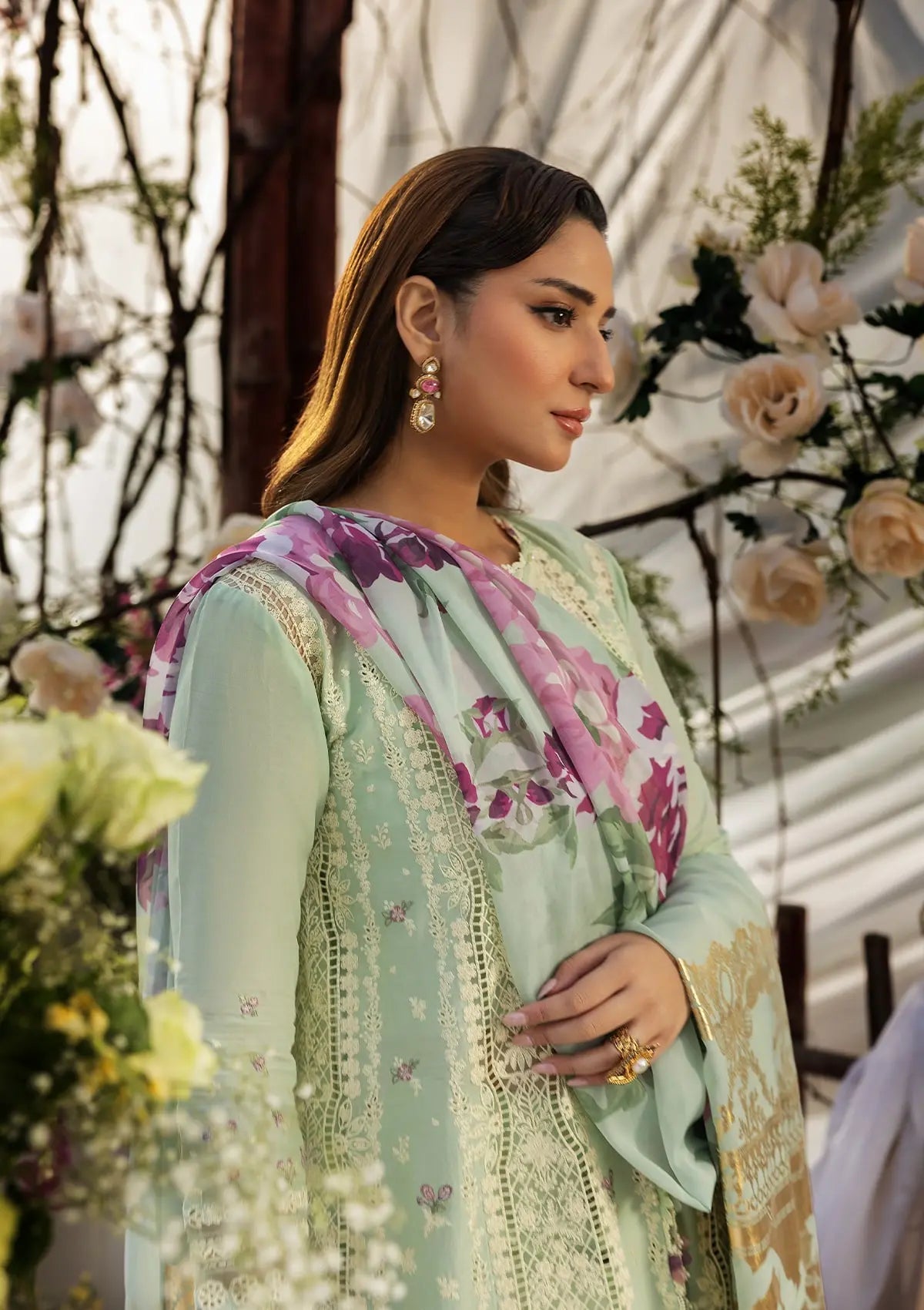 Embroidered Lawn Unstitched 3PC Set | FS7038
