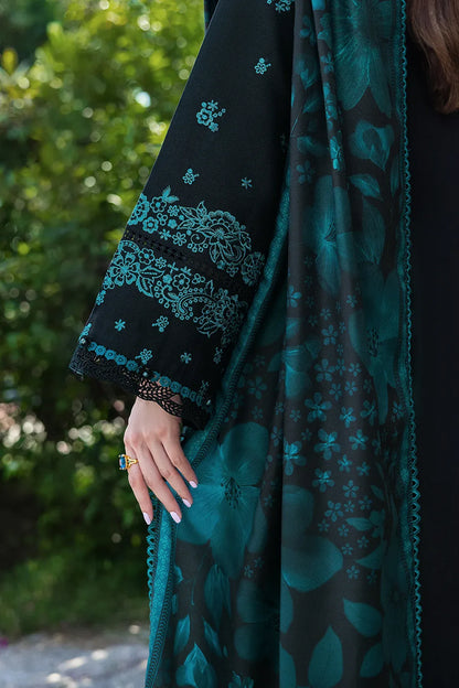 Embroidered Dhanak Unstitched 3PC Set | RJ3140