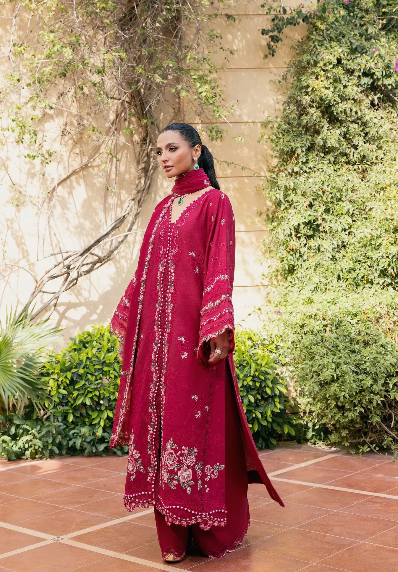 Embroidered Lawn Unstitched 3PC Set | FS7092