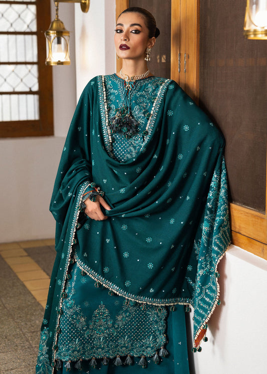 Embroidered Dhanak Unstitched 3PC Set | FS3062
