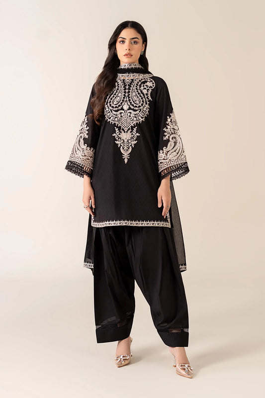 Embroidered Dhanak Unstitched 3PC Set | FS3064