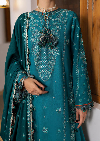 Embroidered Dhanak Unstitched 3PC Set | FS3062