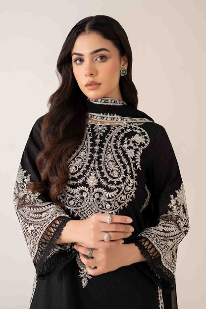 Embroidered Dhanak Unstitched 3PC Set | FS3064