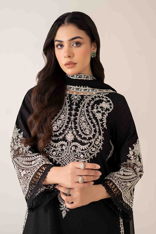 Embroidered Dhanak Unstitched 3PC Set | FS3064