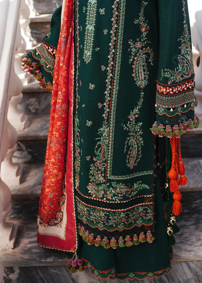 Embroidered Dhanak Unstitched 3PC Set | FS3053