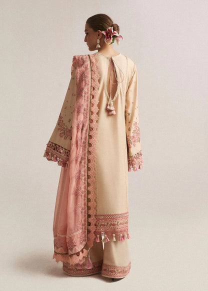 Embroidered Dhanak Unstitched 3PC Set | FS3052