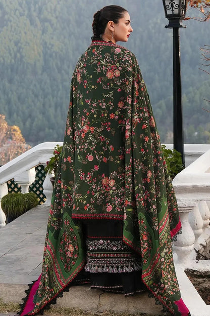 Embroidered Dhanak Unstitched 3PC Set | FS3054