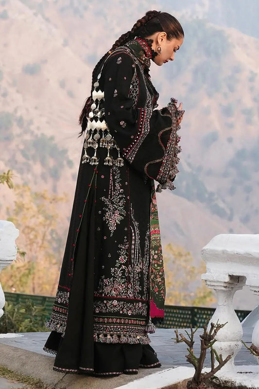 Embroidered Dhanak Unstitched 3PC Set | FS3054