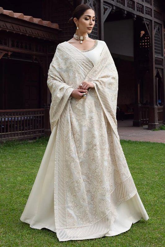 Embroidered Dhanak Unstitched 3PC Set | FS3059
