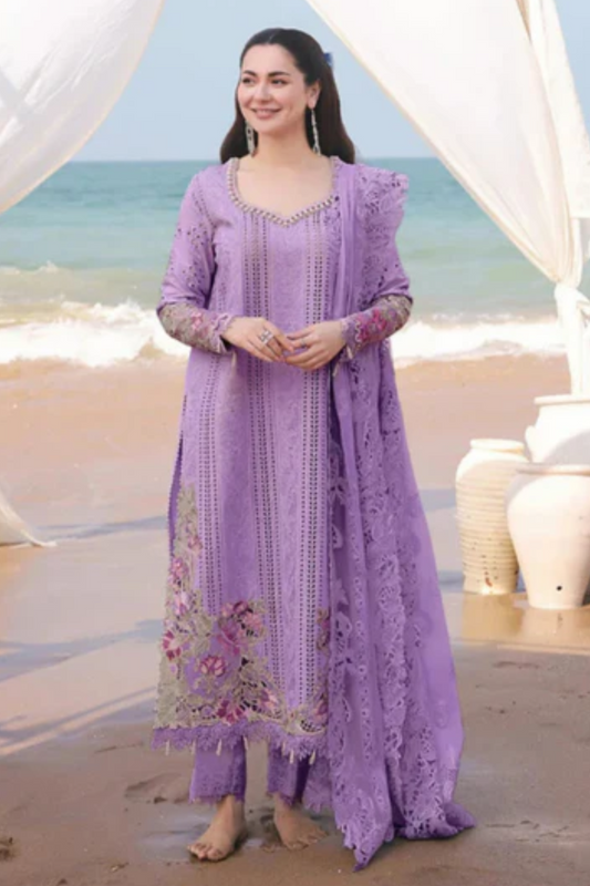 Embroidered Lawn Unstitched 3PC Set | MM1242