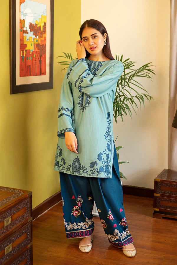 Embroidered Lawn Unstitched 2PC Set | RJ7122