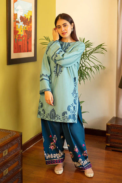 Embroidered Lawn Unstitched 2PC Set | RJ7122