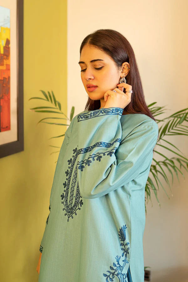 Embroidered Lawn Unstitched 2PC Set | RJ7122