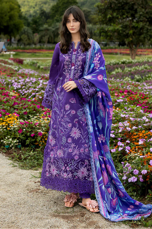 Embroidered Lawn Unstitched 3PC Set | RJ7116
