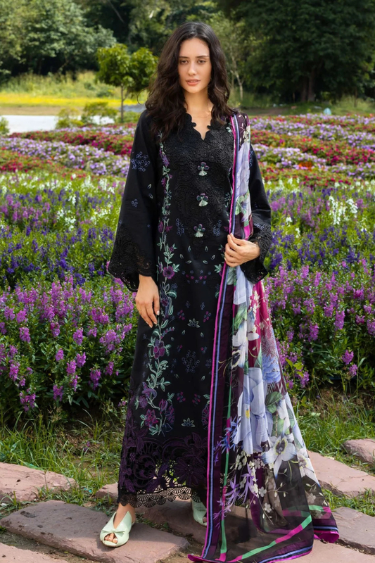 Embroidered Lawn Unstitched 3PC Set | RJ7112